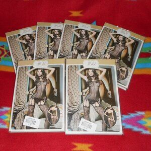 Lot of 6 SKLV Sexy Temptations Cut Out Sheer Lingerie Nightwear Body Suits New!